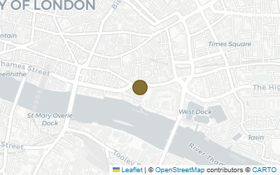 Map of All Hallows by the Tower