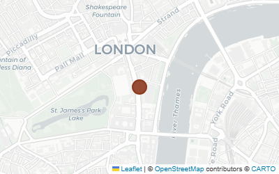 Map of Banqueting House, Whitehall