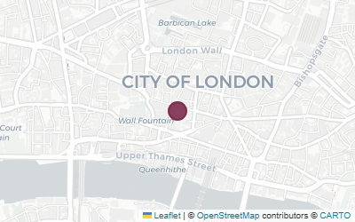 Map of Bow Church (St Mary-le-Bow)