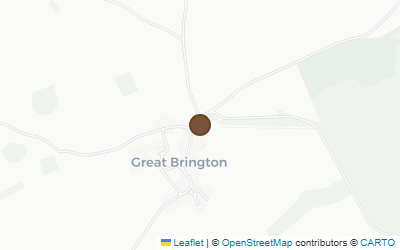 Map of Brington Church (St Mary the Virgin)