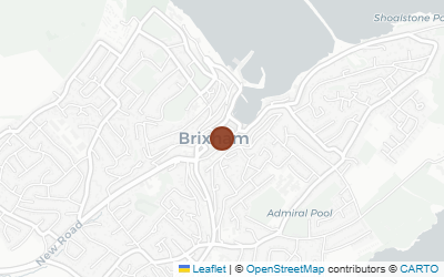 Map of Brixham Harbour (William of Orange Landing)