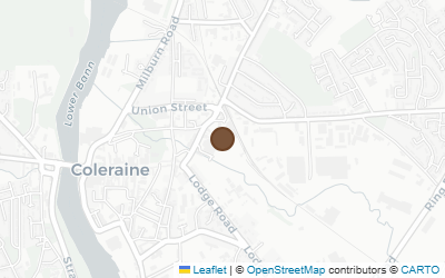 Map of Hercules Mulligan Birthplace, Coleraine