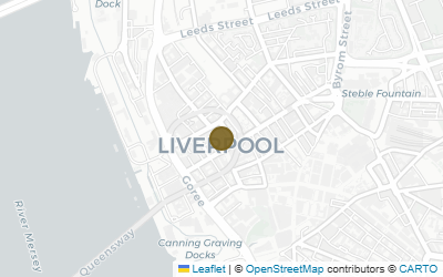 Map of Liverpool Town Hall