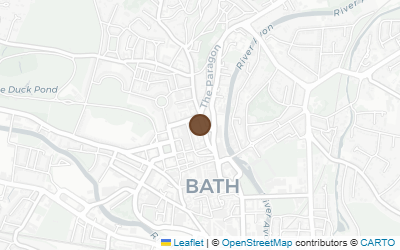 Map of Catharine Macaulay's Alfred House, Bath