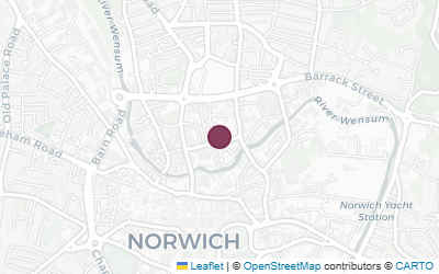 Map of Octagon Chapel, Norwich