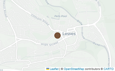 Map of Tom Paine's House Lewes