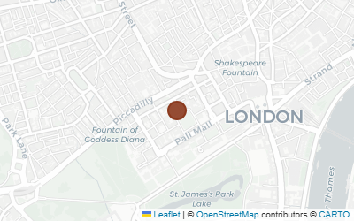 Map of William Pitt the Elder Blue Plaque (Chatham House)