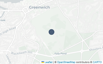 Map of Royal Observatory Greenwich