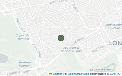 Map of Lansdowne House (Earl of Shelburne) Blue Plaque