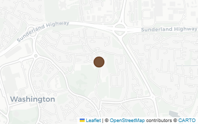 Map of Washington Old Hall