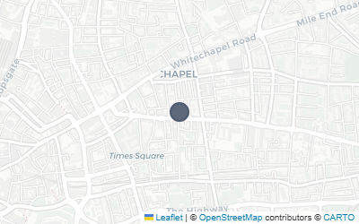 Map of Whitechapel Bell Foundry