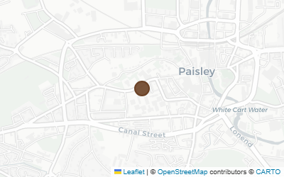 Map of John Witherspoon Statue, Paisley